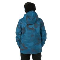 Boys Mission Printed Jacket - Spray Camo Majolica Blue (BSM5)