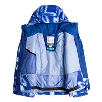 Girls Jetty Jacket - Bluing Frozen Flower (PRC2)
