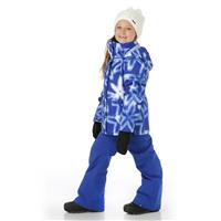 Girls Jetty Jacket - Bluing Frozen Flower (PRC2)
