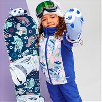 Toddler Girls Snowy Tale Jacket - Bright White Mountains Locals (WBB2)