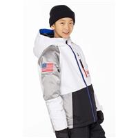 Boys Exploration Insulated Jacket - White Colorblock