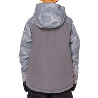 Boys Geo Insulated Jacket - Charcoal Camo Colorblock