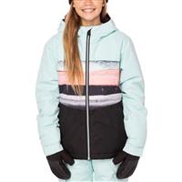Girls Athena Insulated Jacket - Icy Blue Sunset Strip Colorblock