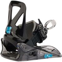 Kids Mini Grom Disc Snowboard Bindings - Black