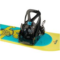 Kids Mini Grom Disc Snowboard Bindings - Black