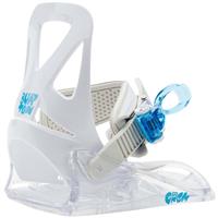 Kids Mini Grom Disc Snowboard Bindings - White