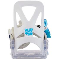 Kids Mini Grom Disc Snowboard Bindings - White