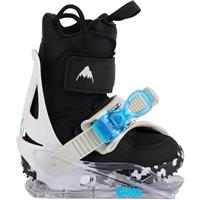 Kids Mini Grom Disc Snowboard Bindings - White