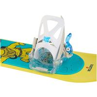 Kids Mini Grom Disc Snowboard Bindings - White