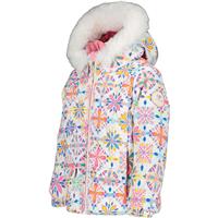 Toddler Girls Roselet Jacket - White Snowflakes (22026)