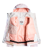 Girls Jetty Girl Jacket - Bright White Splash (WBB3) -                                                                                                                                                       