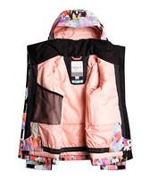 Girls Jetty Girl Jacket - True Black Tenderness (KVJ4) -                                                                                                                                                       