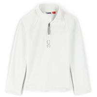 Girls Shimmer Bug Zip T-Neck - White