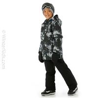 Boys Print Steeze Eaze Jacket - Black -                                                                                                                                                       