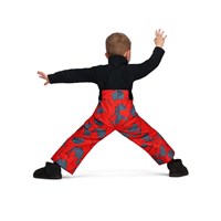 Boy's Volt Print Bib Pant - Daffy Dayz / Red
