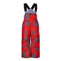 Boy's Volt Print Bib Pant - Daffy Dayz / Red