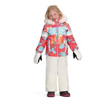 Girl's Kaizen Jacket with Faux Fur - Daffy Dayz / Pink