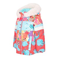 Girl's Kaizen Jacket with Faux Fur - Daffy Dayz / Pink