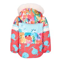 Girl's Kaizen Jacket with Faux Fur - Daffy Dayz / Pink