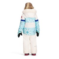 Girl's Kaizen Jacket with Faux Fur - Skiflake / Blue