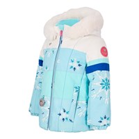Girl's Kaizen Jacket with Faux Fur - Skiflake / Blue