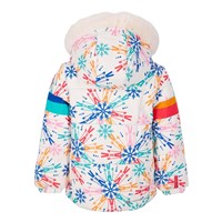 Girl's Kaizen Jacket with Faux Fur - Skiflake / Multi