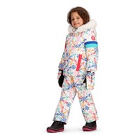 Girl's Kaizen Jacket with Faux Fur - Skiflake / Multi