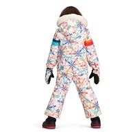 Girl's Kaizen Jacket with Faux Fur - Skiflake / Multi