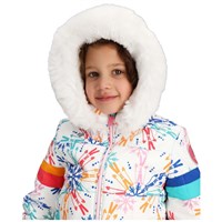 Girl's Kaizen Jacket with Faux Fur - Skiflake / Multi