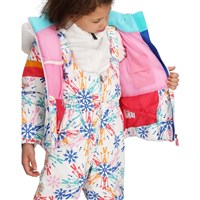 Girl's Kaizen Jacket with Faux Fur - Skiflake / Multi