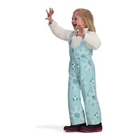 Girl's Snoverall Print Bib Pant - Skiflake / Blue