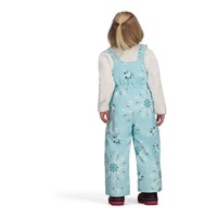 Girl's Snoverall Print Bib Pant - Skiflake / Blue