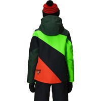 Boy's Snaggletooth Owen Insulated Jacket - Borealis Green Colorblock