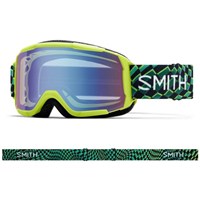 Youth Daredevil OTG Goggle - Electric Lime Left Turn Frame w/ Blue Sensor Mirror Lens (M006713R599ZF)