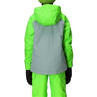 Boys Geo Insulated Jacket - Borealis Green Colorblock