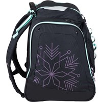 Powder Trekker Ski Boot Backpack - Black / Teal / Orchid