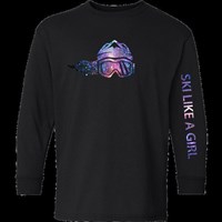 The Galaxy L/S Tee - Black / Glitter