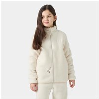 Youth Junior Frosty Pile Jacket - Cream Emb