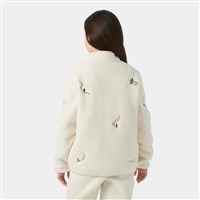 Youth Junior Frosty Pile Jacket - Cream Emb