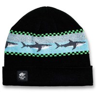 Kid's Shark Attack Beanie - Black