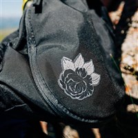 Flower Patch Collection - Black Rose Gray Leaves