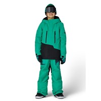 Boys Geo Insulated Jacket - Deep Green Colorblock