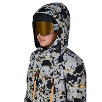 Boys Geo Insulated Jacket - Grey Tundra Colorblock