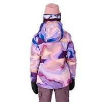 Girls Athena Insulated Jacket - Alpenglow Blue Sedimentary