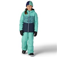 Girls Athena Insulated Jacket - Wasabi Colorblock