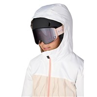 Girls Athena Insulated Jacket - White Limestone Colorblock
