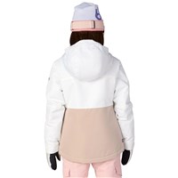 Girls Athena Insulated Jacket - White Limestone Colorblock
