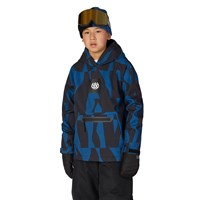 Youth Waterproof Hoody - Blue Ash Shapes