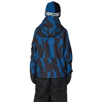 Youth Waterproof Hoody - Blue Ash Shapes
