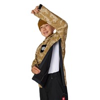 Youth Waterproof Hoody - Bronze Scratch Camo